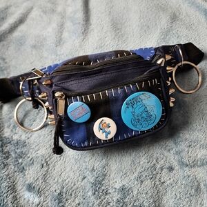 DIY Blue Plaid Punk Fannypack